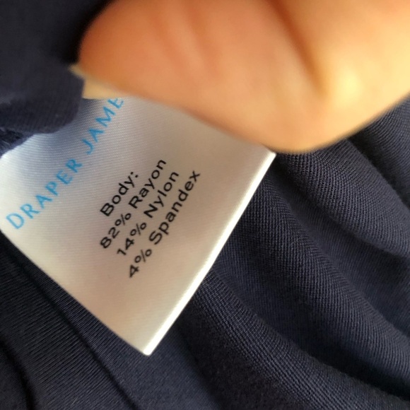 DRAPER JAMES Blue Presley Ponte 3/4 Sleeve Dress Medium - Picture 7 of 8